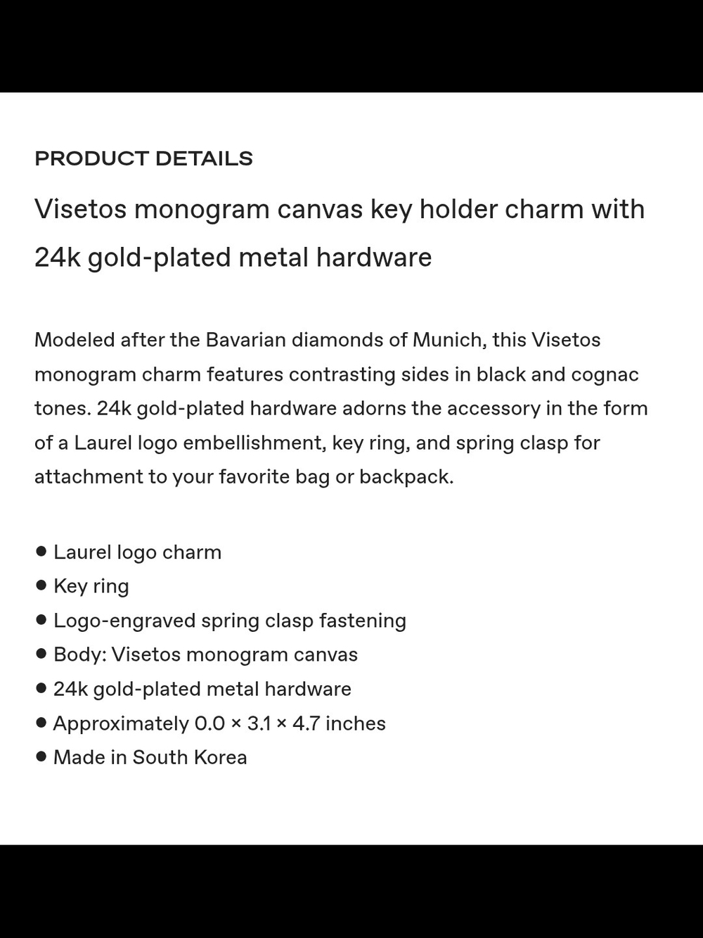 MCM BICOLOR DIAMOND KEY CHAIN - Picture 11 of 12